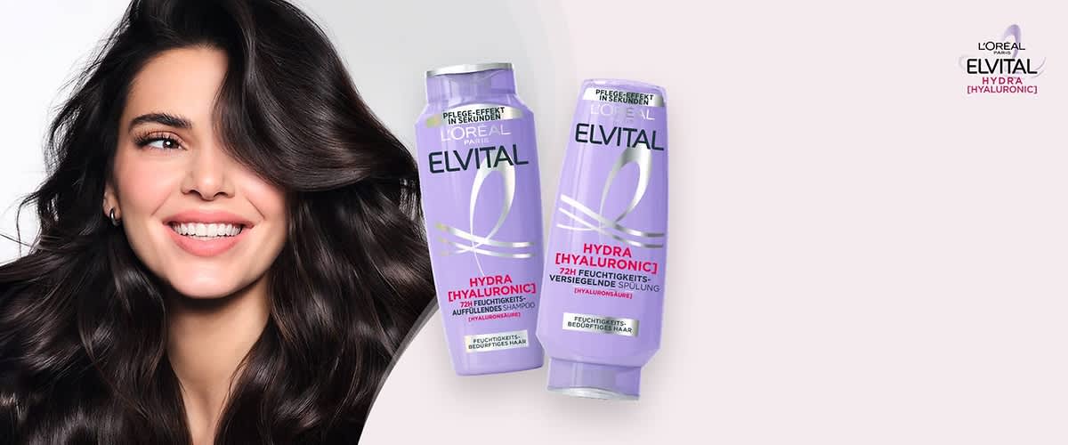 Die Pflegeserie Hydra Hyaluronic von Elvital gibt Dir lebendiges Haar ohne zu beschweren.