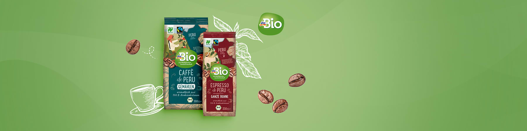 Café de Peru Kaffeebohnen von dmBio