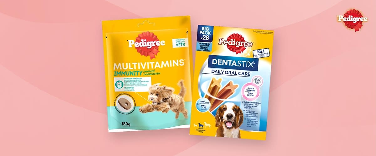 Pedigree Hundefutter für die Gesundheit und Vitalität Deines Kindes.