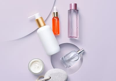 Pflege und Parfum Bühne