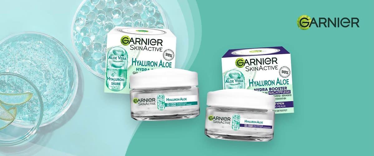 Aloe Vera Pflege von Garnier: Feuchtigkeit für Deine Haut - Tag und Nacht