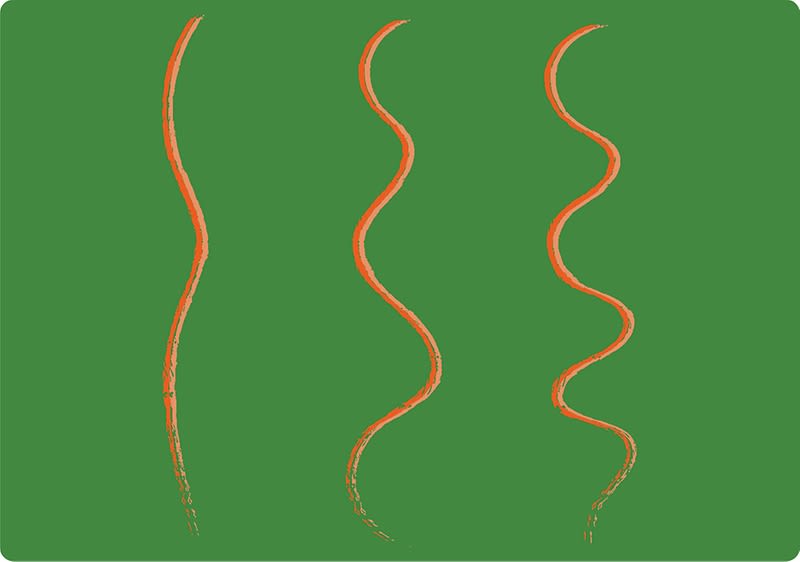 Du hast wellige Haare.