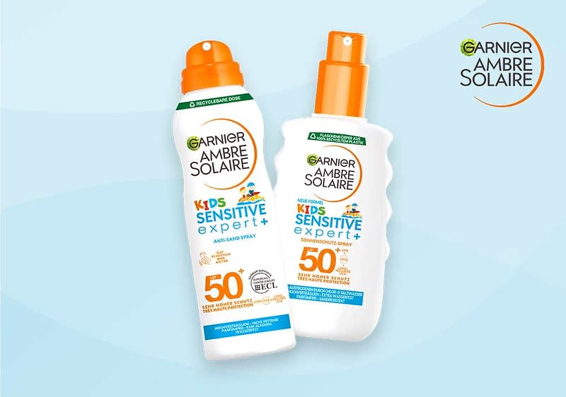 Für empfindliche Kinderhaut schützende Pflege von Garnier Ambre Solaire
