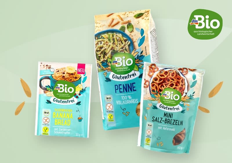 dmBio glutenfreie Produkte