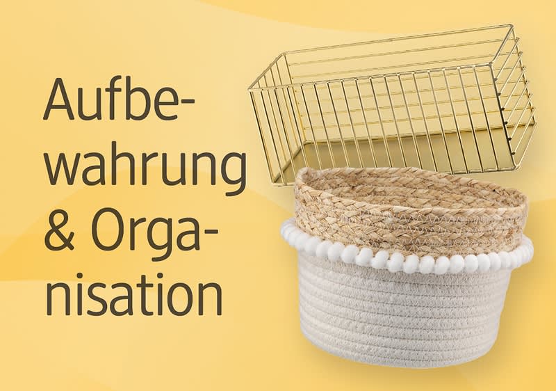 Aufbewahrung und Organisation