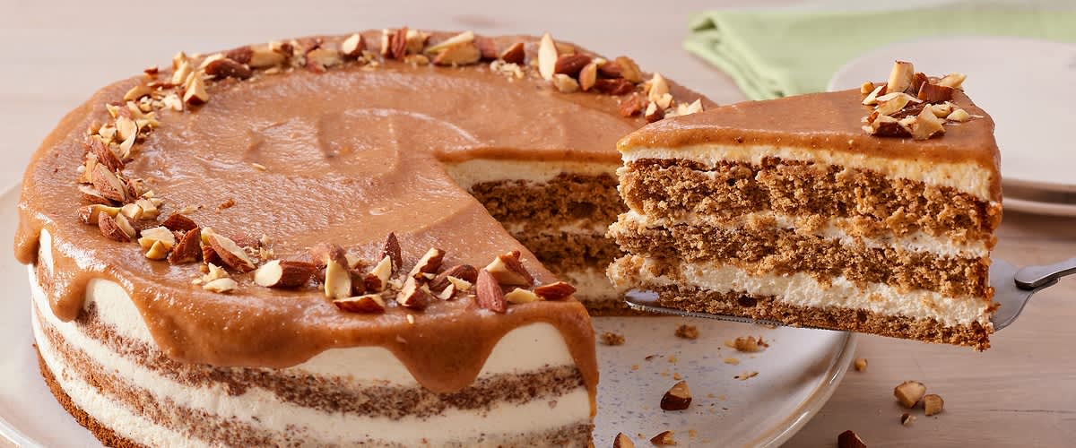 Zimttorte mit Dattelkaramell