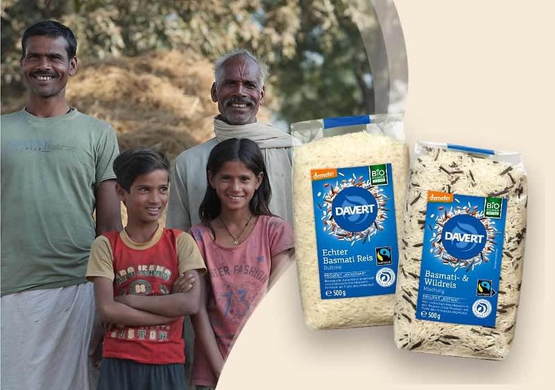 Davert bietet Dir verschiedene Reissorten aus Projektanbau.