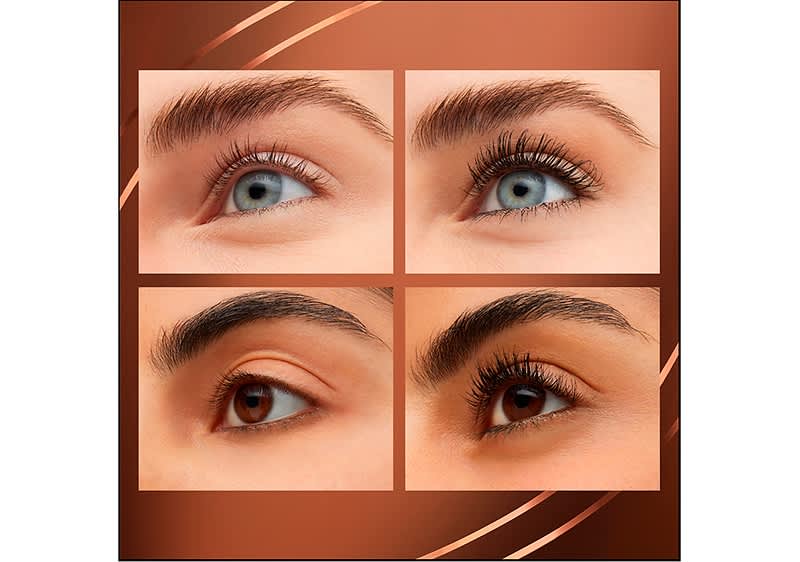 Der Vergleich mit der Anwendung der 2000 Calorie Mascara