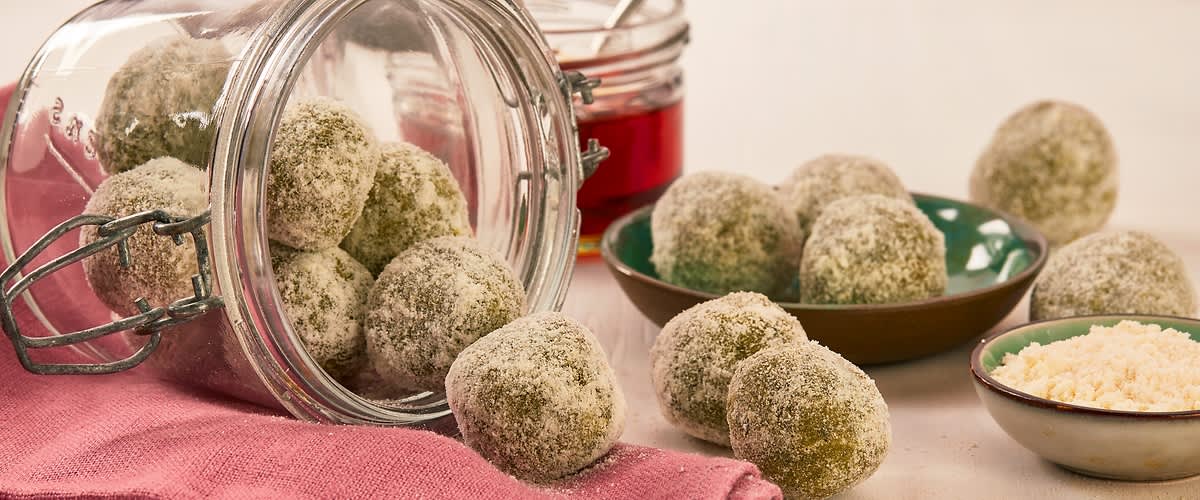 Vegane Matcha-Bites
