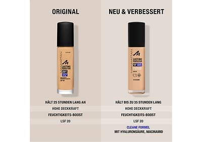 Die verbesserte MANHATTAN Foundation hält jetzt bis zu 35 Stunden und enthält eine cleane Formel.