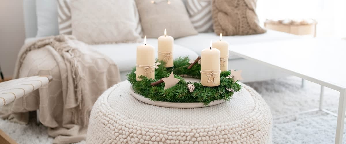 Adventkranz selber basteln