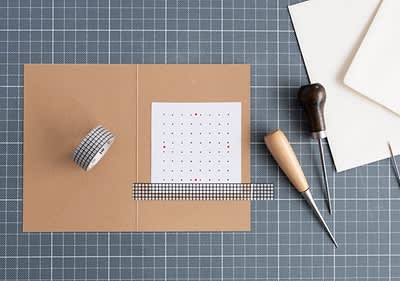 Vorlage für Stickmuster ausdrucken & festkleben