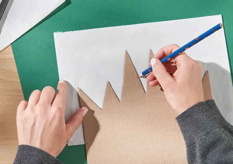 Papierstern Schritt 2