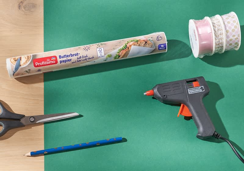 Papierstern Schritt 1