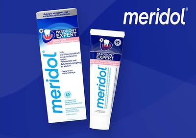 Entdecke die Parodont Expert Zahnpasta von meridol®.
