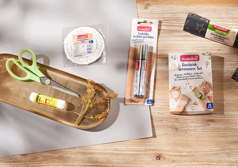 Geschenke verpacken Tortenspitze Material