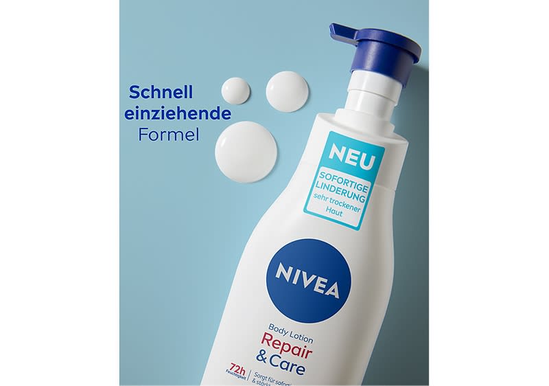 NIVEA Body Lotion Repair & Care Pumpe
