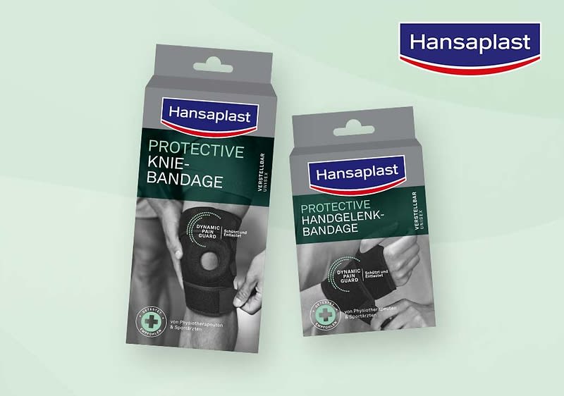 Entdecke die Bandagen und Tapes von Hansaplast.
