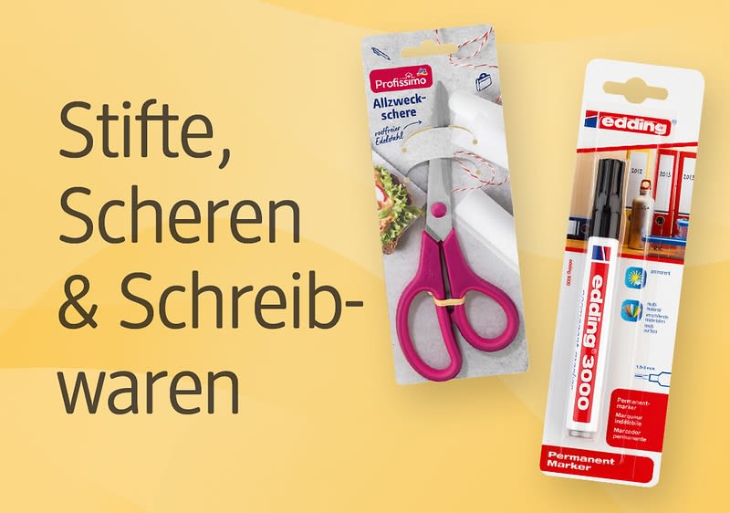 Stifte, Scheren & Schreibwaren
