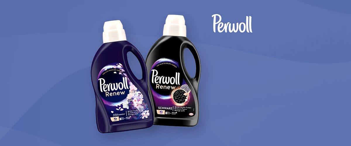 Lässt schwarze Kleidung strahlen: Perwoll Renew Schwarz