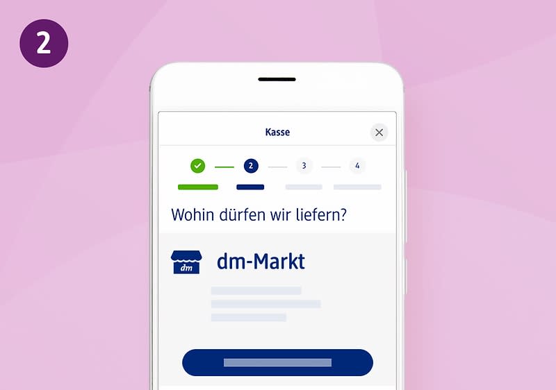 Wohin dürfen wir liefern - Screen