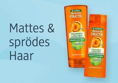 Garnier Fructis Schadenlöscher repariert geschädigtes Haar bis in die Spitzen.