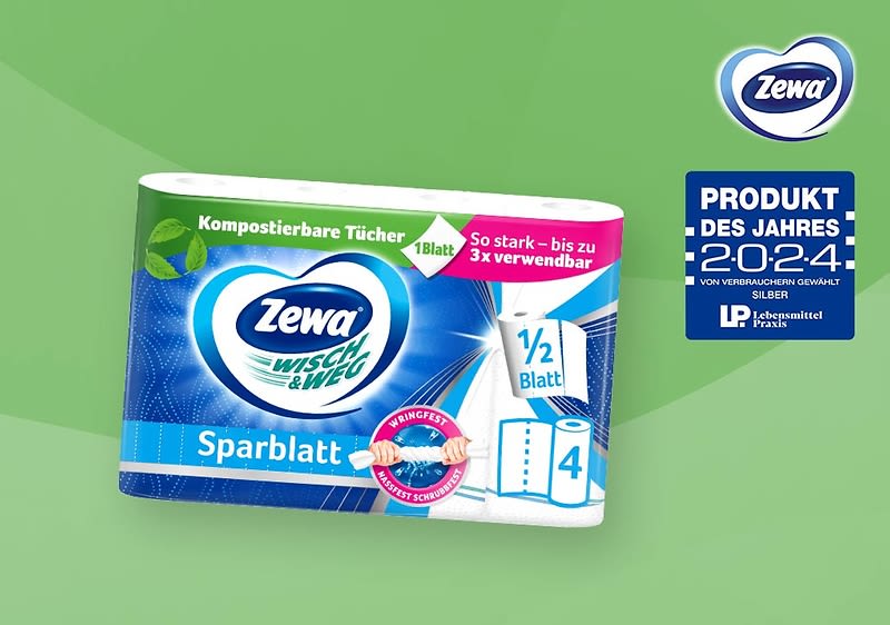 Kompostierbare Küchenrolle von Zewa: jetzt neu