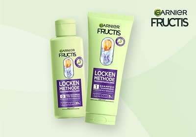 Entdecke die Garnier Fructis Powerformel für alle Arten von Locken.