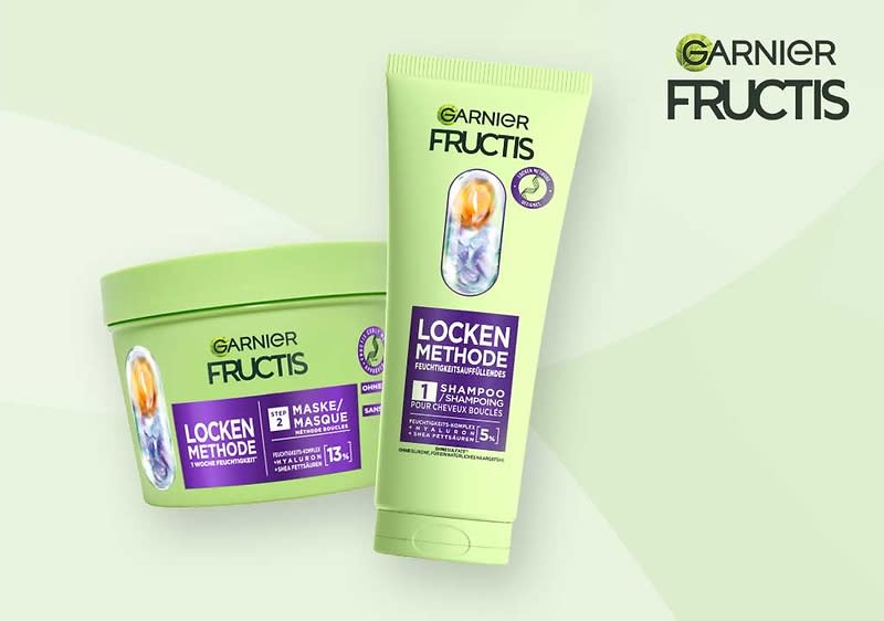 Entdecke die Garnier Fructis Powerformel für alle Arten von Locken.
