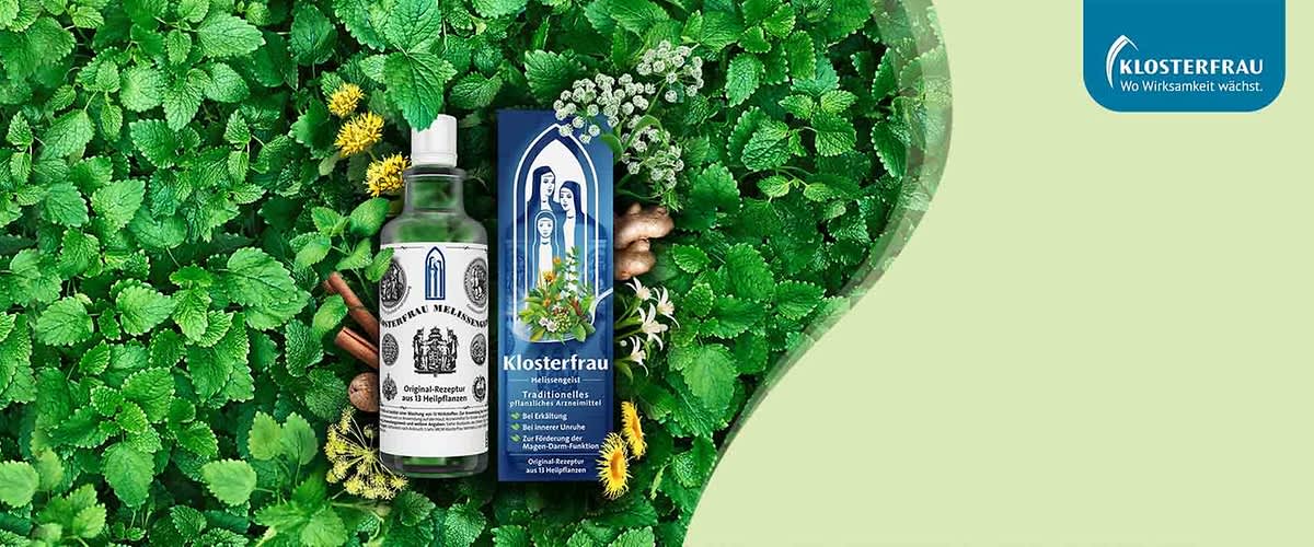 Klosterfrau Melissengeist und Verpackung