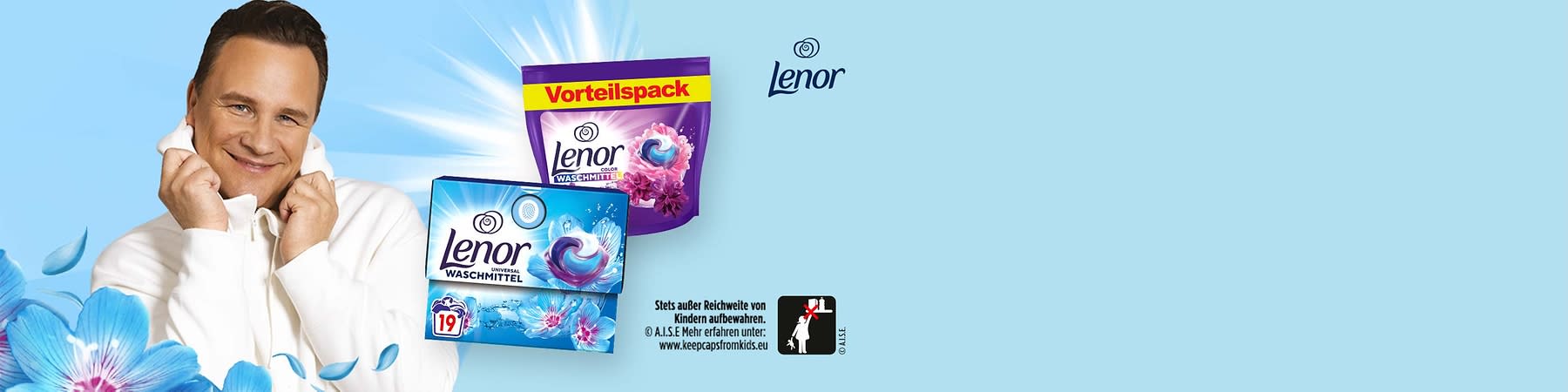 Mit der ECOCLIC® Kartonbox bietet Dir Lenor eine neue Art der Verpackung.