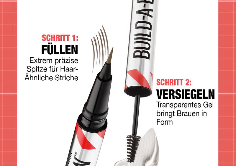 Der Brow Pen und das Brow Gel sorgen für definierte Augenbrauen.