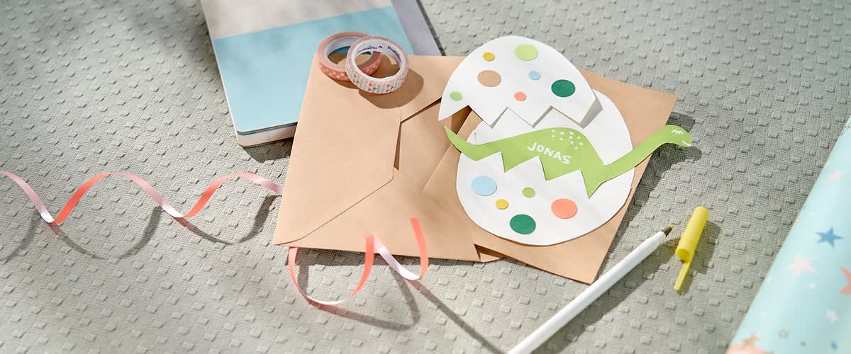 Dino Einladungskarten für den Kindergeburtstag