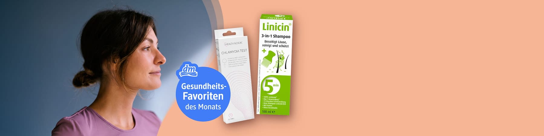 Unsere Gesundheitsfavoriten, daneben Produkte aus dem Bereich Gesundheit. Bild mithilfe von KI erstellt