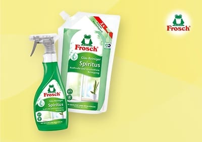 Die Produkte von Frosch sind langlebig und recylebar.