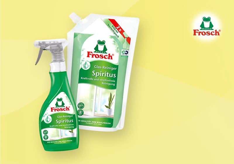 Die Produkte von Frosch sind langlebig und recylebar.