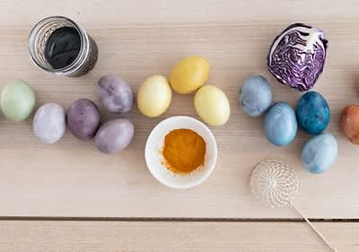 Eierfärben mit Naturfarben Aufmacher