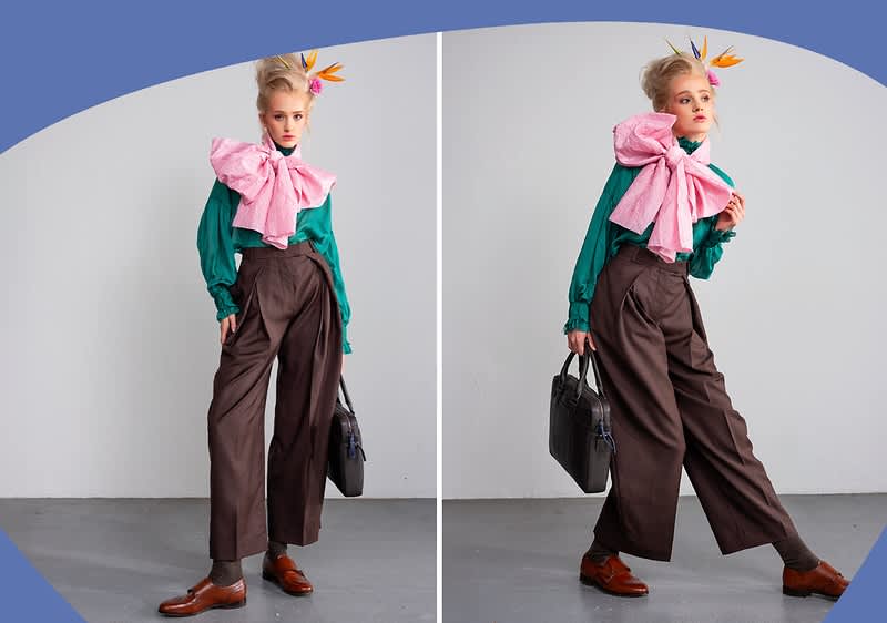 Frauen farbenfroh gekleidet