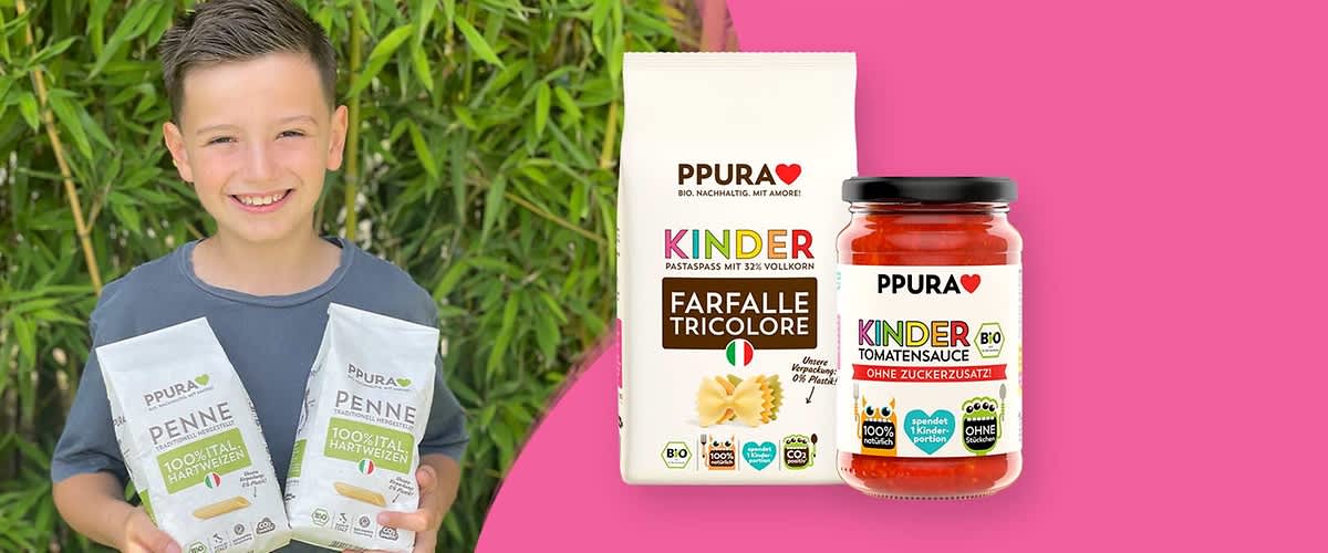 PPURA Kinderprodukt kaufen & 1 Portion spenden