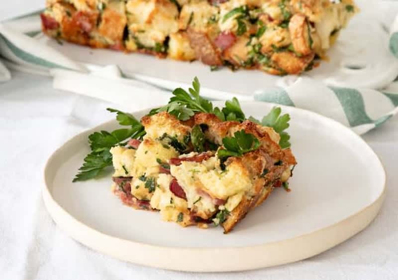 Nádivka, ein deftiger Brotauflauf