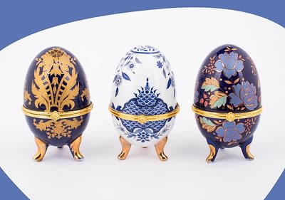 Fabergé-Eier von vorne fotografiert