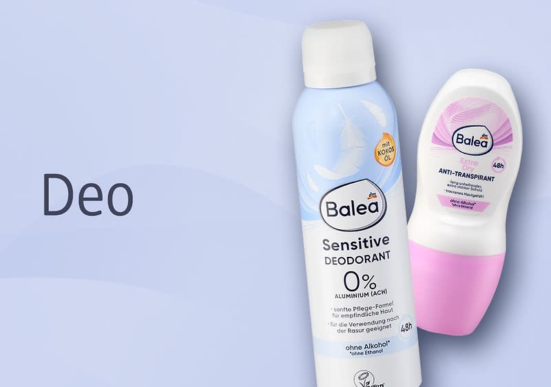 Deo & Antitranspirant von Balea: alle Produkte auf 1 Blick