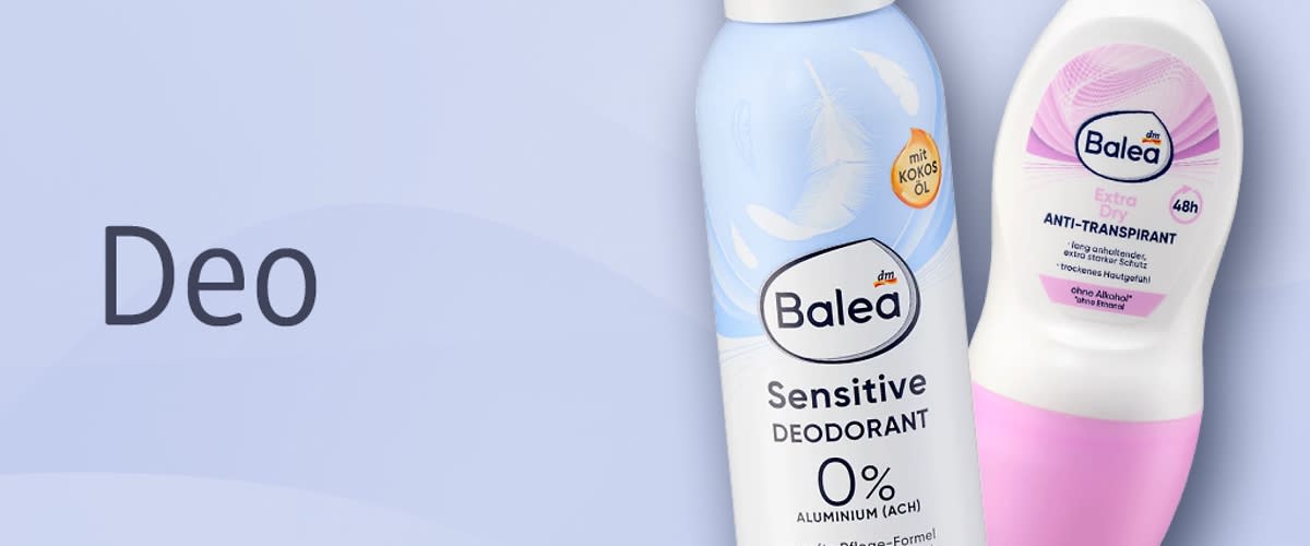 Deo & Antitranspirant von Balea: alle Produkte auf 1 Blick