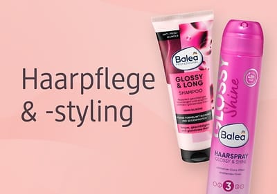 Zwei Haarpflege und Styling Produkte von Balea