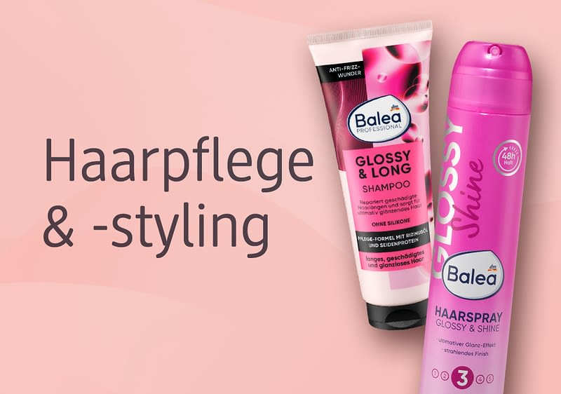 Zwei Haarpflege und Styling Produkte von Balea