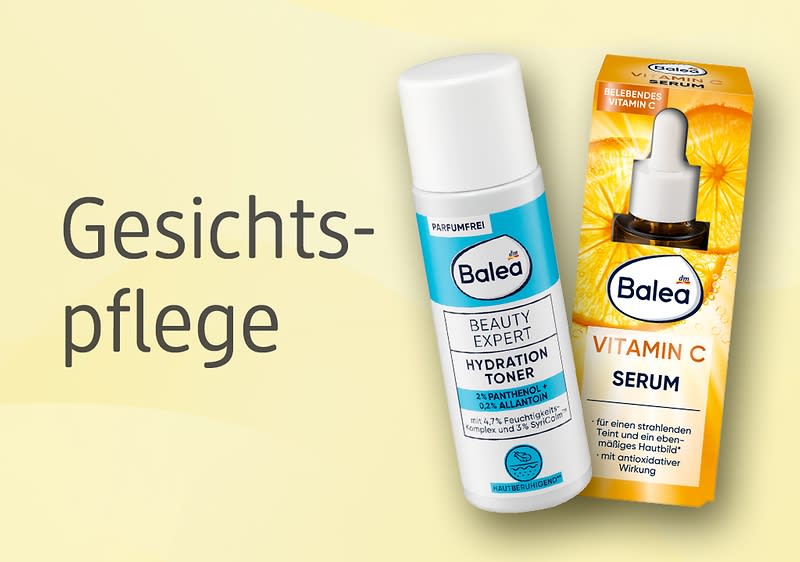Gesichtspflegeprodukte von Balea