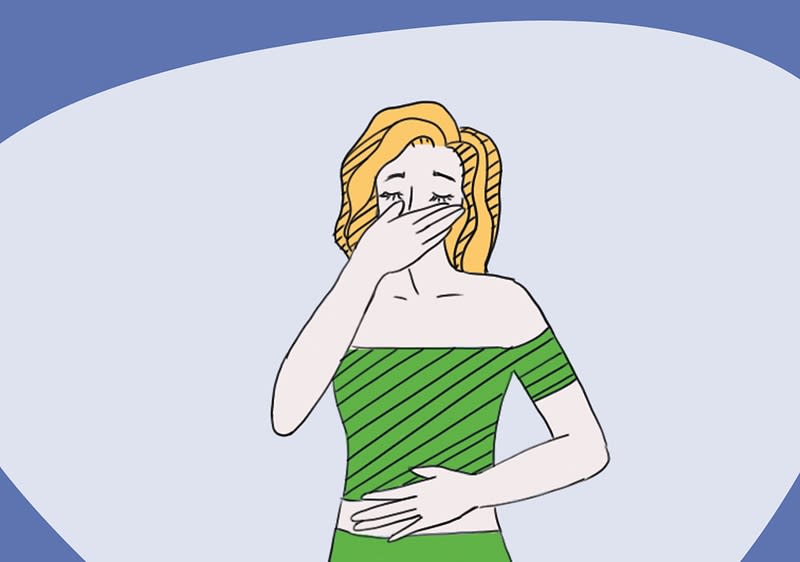 Illu einer Atemübung