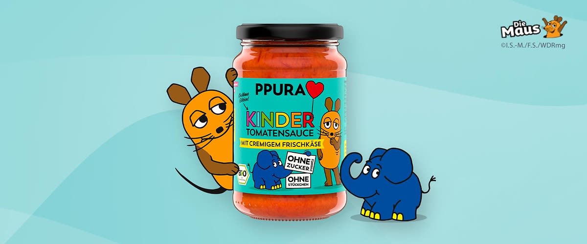 Neu: Die Maus x PPURA KINDER Sauce