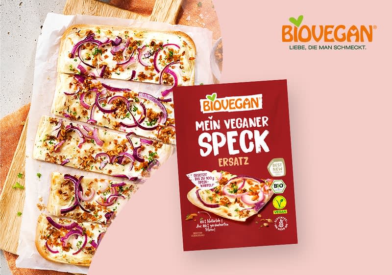 Veganer Speck-Ersatz von BioVegan.