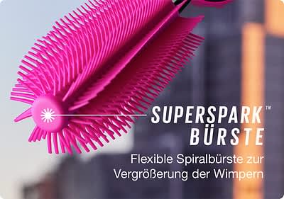 Mascara mit superstarker Bürste.